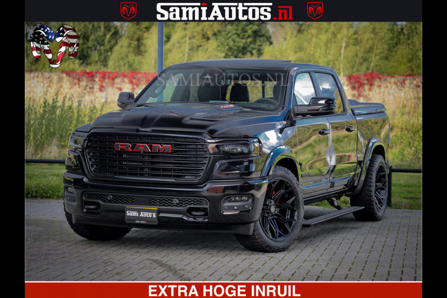 Dodge Ram 1500 Night Premium | Full Option | De Meest Luxe Pick-Up in zijn Klasse | Comfortabele Dubbele Cabine met Royale 5 Zitplaatsen | BPM vrij | Nu Leverbaar uit Voorraad | Voorraad Nr 2200 - 0886
