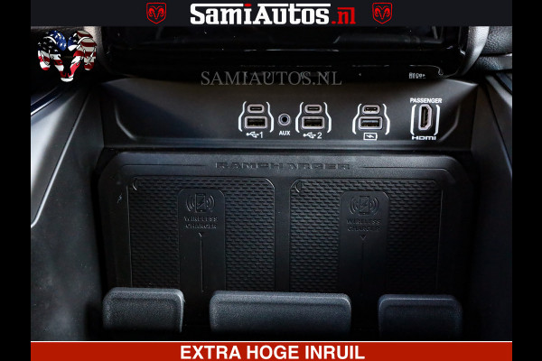 Dodge Ram 1500 Night Premium | Full Option | De Meest Luxe Pick-Up in zijn Klasse | Comfortabele Dubbele Cabine met Royale 5 Zitplaatsen | BPM vrij | Nu Leverbaar uit Voorraad | Voorraad Nr 2200 - 0886