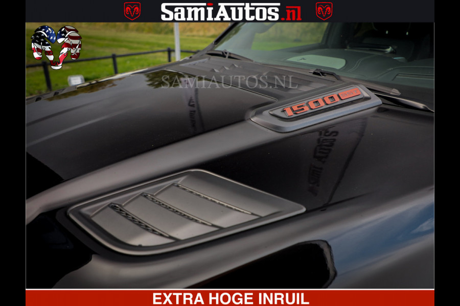 Dodge Ram 1500 Night Premium | Full Option | De Meest Luxe Pick-Up in zijn Klasse | Comfortabele Dubbele Cabine met Royale 5 Zitplaatsen | BPM vrij | Nu Leverbaar uit Voorraad | Voorraad Nr 2200 - 0886