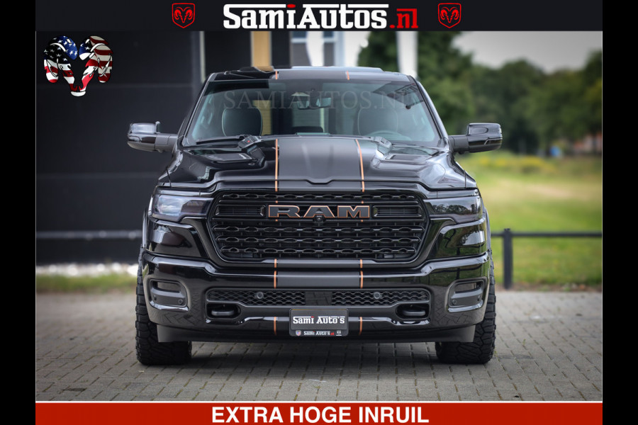 Dodge Ram 1500 Limited Night H.O 540HP 706Nm | Massage + Full Option | De Meest Luxe en Volle Pick-Up in zijn Klasse | Comfortabele Dubbele Cabine met Royale 5 Zitplaatsen | BPM vrij | Nu Leverbaar uit Voorraad | Voorraad Nr 2338 - 5404