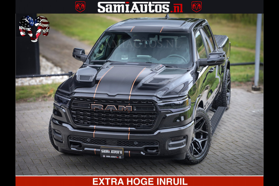 Dodge Ram 1500 Limited SPORT H.O 540HP 706Nm | Massage + Full Option | De Meest Luxe en Volle Pick-Up in zijn Klasse | Comfortabele Dubbele Cabine met Royale 5 Zitplaatsen | BPM vrij | Nu Leverbaar uit Voorraad | Voorraad Nr 2355 - 5149