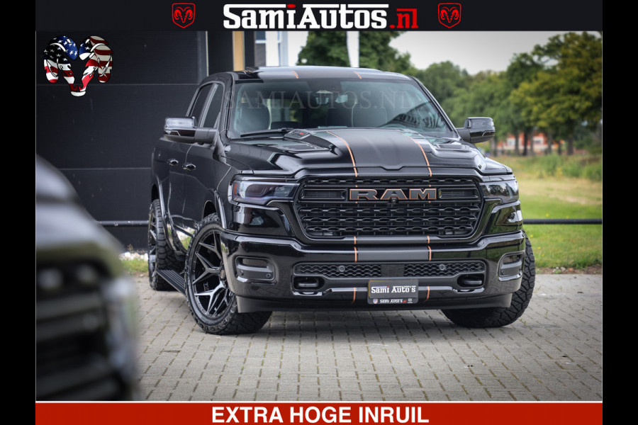 Dodge Ram 1500 Limited SPORT H.O 540HP 706Nm | Massage + Full Option | De Meest Luxe en Volle Pick-Up in zijn Klasse | Comfortabele Dubbele Cabine met Royale 5 Zitplaatsen | BPM vrij | Nu Leverbaar uit Voorraad | Voorraad Nr 2355 - 5149