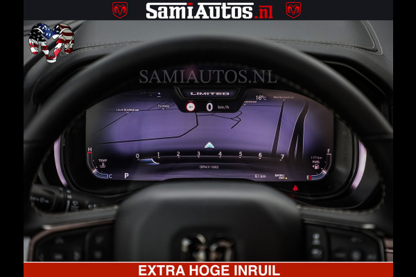 Dodge Ram 1500 Limited SPORT H.O 540HP 706Nm | Massage + Full Option | De Meest Luxe en Volle Pick-Up in zijn Klasse | Comfortabele Dubbele Cabine met Royale 5 Zitplaatsen | BPM vrij | Nu Leverbaar uit Voorraad | Voorraad Nr 2355 - 5149