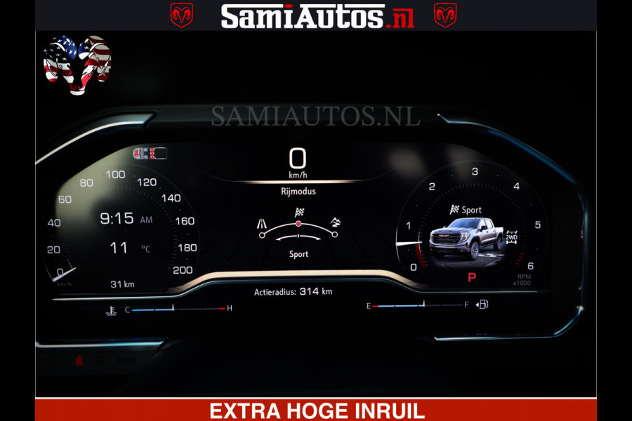 GMC Sierra AT4 6.2 V8 | Alle opties | VIRTUAL COCKPIT | DC | RAM DEALER NEDERLAND | Dubbele Cabine met Royale 5 Zitplaatsen | BPM vrij | Nu Leverbaar uit Voorraad | Voorraad Nr 238919 |