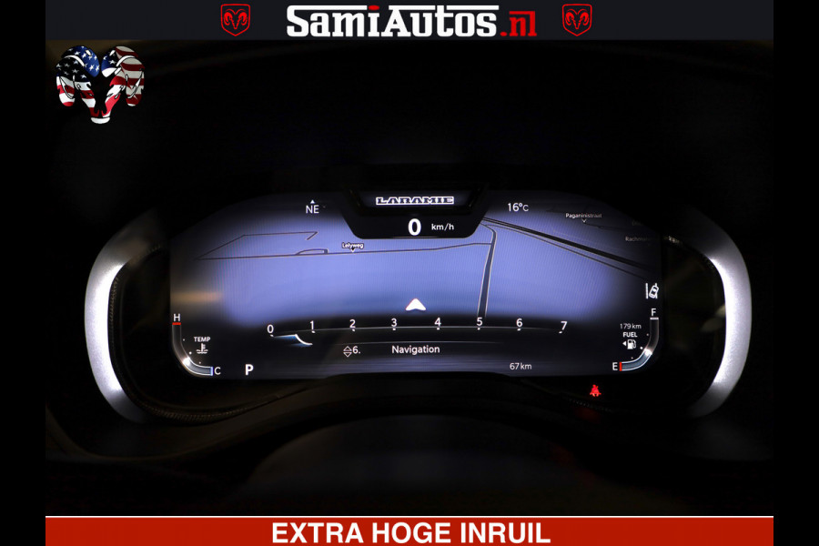 Dodge Ram 1500 GT EDITION HULK TRX PACK | 5.7 HEMI V8 402PK | VIRTUAL COCKPIT | HEAD-UP | ADAPTIVE CRUISE | 360 CAMERA | VOLLE UITVOERING  Comfortabele Dubbele Cabine met Royale 5 Zitplaatsen |