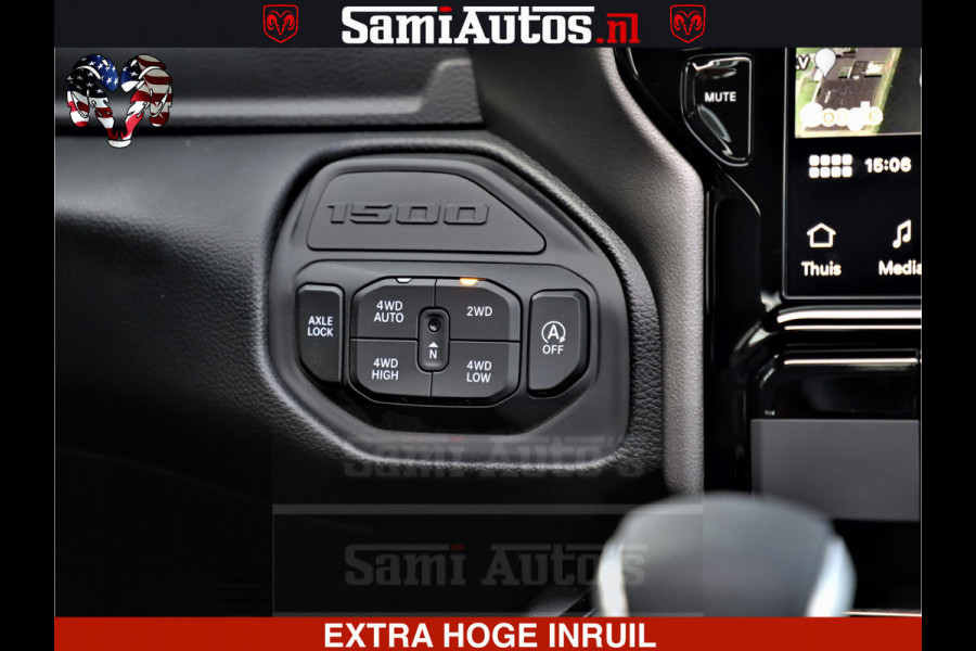 Dodge Ram 1500 GT EDITION HULK TRX PACK | 5.7 HEMI V8 402PK | VIRTUAL COCKPIT | HEAD-UP | ADAPTIVE CRUISE | 360 CAMERA | VOLLE UITVOERING  Comfortabele Dubbele Cabine met Royale 5 Zitplaatsen |