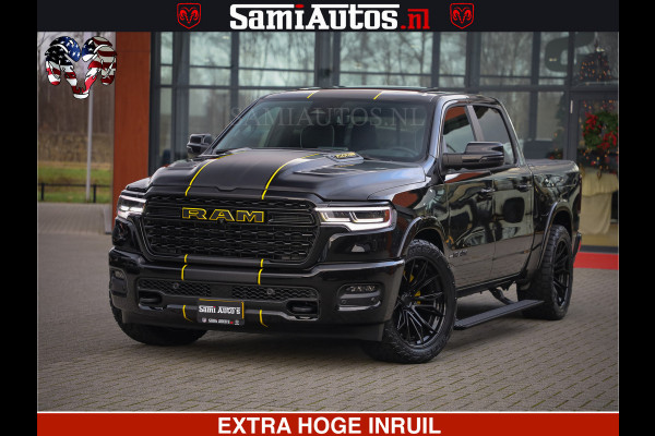 Dodge Ram 1500 Limited Night H.O 540HP 706Nm | Massage + Full Option | De Meest Luxe en Volle Pick-Up in zijn Klasse | Comfortabele Dubbele Cabine met Royale 5 Zitplaatsen | BPM vrij | Nu Leverbaar uit Voorraad | Voorraad Nr 2295 - 8559