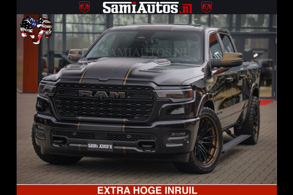 Dodge Ram 1500 Limited Night H.O 540HP 706Nm | Massage + Full Option | De Meest Luxe en Volle Pick-Up in zijn Klasse | Comfortabele Dubbele Cabine met Royale 5 Zitplaatsen | BPM vrij | Nu Leverbaar uit Voorraad | Voorraad Nr 2370 - 5411