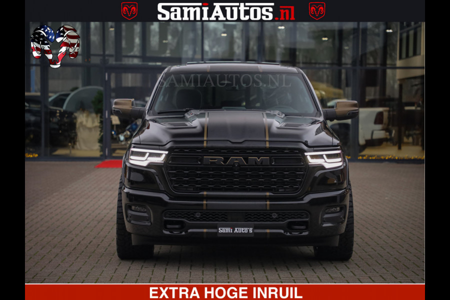 Dodge Ram 1500 Limited Night H.O 540HP 706Nm | Massage + Full Option | De Meest Luxe en Volle Pick-Up in zijn Klasse | Comfortabele Dubbele Cabine met Royale 5 Zitplaatsen | BPM vrij | Nu Leverbaar uit Voorraad | Voorraad Nr 2370 - 5411