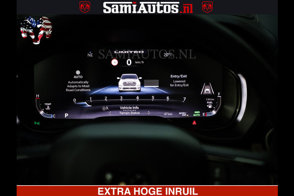 Dodge Ram 1500 Limited Night H.O 540HP 706Nm | Massage + Full Option | De Meest Luxe en Volle Pick-Up in zijn Klasse | Comfortabele Dubbele Cabine met Royale 5 Zitplaatsen | BPM vrij | Nu Leverbaar uit Voorraad | Voorraad Nr 2370 - 5411