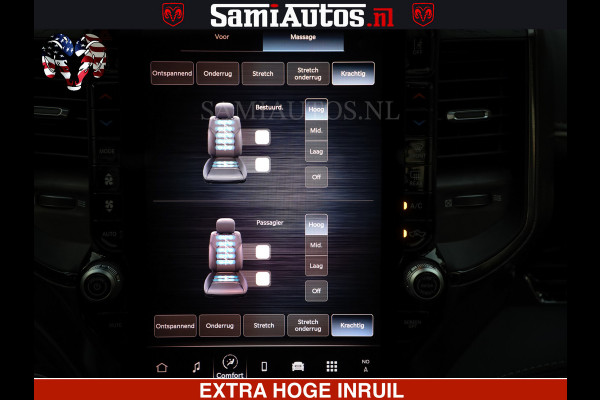 Dodge Ram 1500 Limited Night H.O 540HP 706Nm | Massage + Full Option | De Meest Luxe en Volle Pick-Up in zijn Klasse | Comfortabele Dubbele Cabine met Royale 5 Zitplaatsen | BPM vrij | Nu Leverbaar uit Voorraad | Voorraad Nr 2370 - 5411