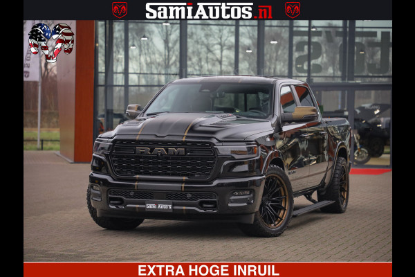 Dodge Ram 1500 Limited Night H.O 540HP 706Nm | Massage + Full Option | De Meest Luxe en Volle Pick-Up in zijn Klasse | Comfortabele Dubbele Cabine met Royale 5 Zitplaatsen | BPM vrij | Nu Leverbaar uit Voorraad | Voorraad Nr 2370 - 5411