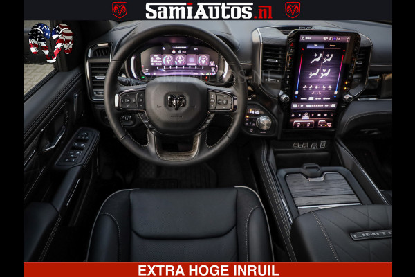 Dodge Ram 1500 Limited Night H.O 540HP 706Nm | Massage + Full Option | De Meest Luxe en Volle Pick-Up in zijn Klasse | Comfortabele Dubbele Cabine met Royale 5 Zitplaatsen | BPM vrij | Nu Leverbaar uit Voorraad | Voorraad Nr 2370 - 5411