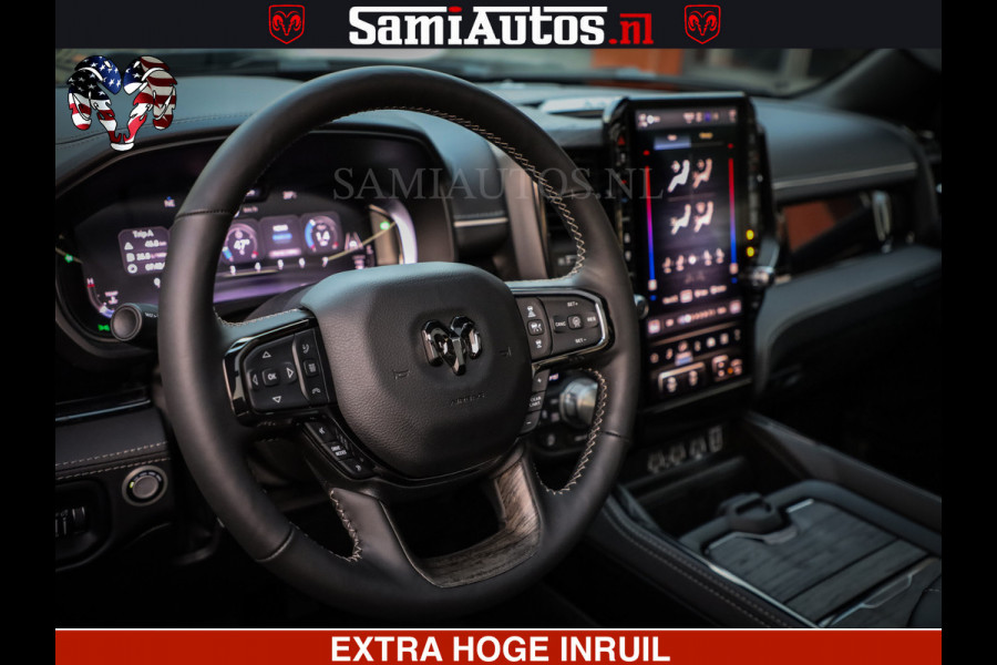 Dodge Ram 1500 Limited Night H.O 540HP 706Nm | Massage + Full Option | De Meest Luxe en Volle Pick-Up in zijn Klasse | Comfortabele Dubbele Cabine met Royale 5 Zitplaatsen | BPM vrij | Nu Leverbaar uit Voorraad | Voorraad Nr 2370 - 5411