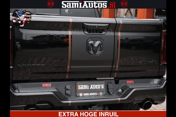 Dodge Ram 1500 Limited Night H.O 540HP 706Nm | Massage + Full Option | De Meest Luxe en Volle Pick-Up in zijn Klasse | Comfortabele Dubbele Cabine met Royale 5 Zitplaatsen | BPM vrij | Nu Leverbaar uit Voorraad | Voorraad Nr 2370 - 5411