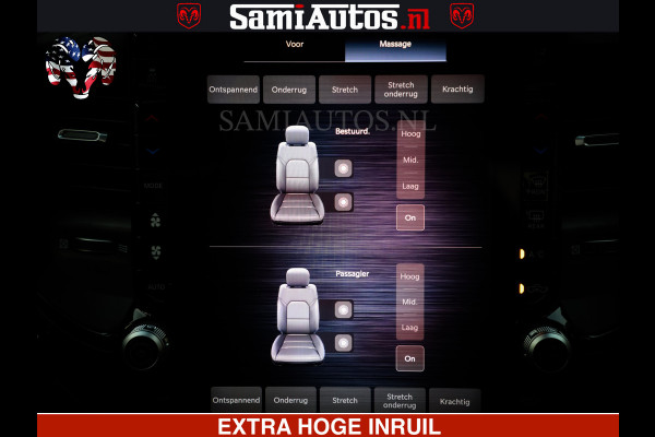 Dodge Ram 1500 Limited Night H.O 540HP 706Nm | Massage + Full Option | De Meest Luxe en Volle Pick-Up in zijn Klasse | Comfortabele Dubbele Cabine met Royale 5 Zitplaatsen | BPM vrij | Nu Leverbaar uit Voorraad | Voorraad Nr 2370 - 5411