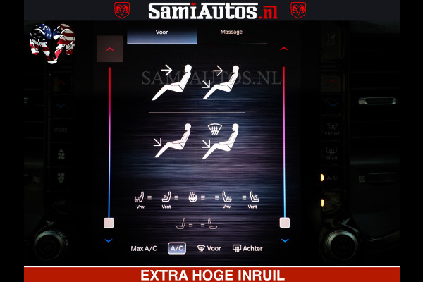 Dodge Ram 1500 Limited Night H.O 540HP 706Nm | Massage + Full Option | De Meest Luxe en Volle Pick-Up in zijn Klasse | Comfortabele Dubbele Cabine met Royale 5 Zitplaatsen | BPM vrij | Nu Leverbaar uit Voorraad | Voorraad Nr 2370 - 5411