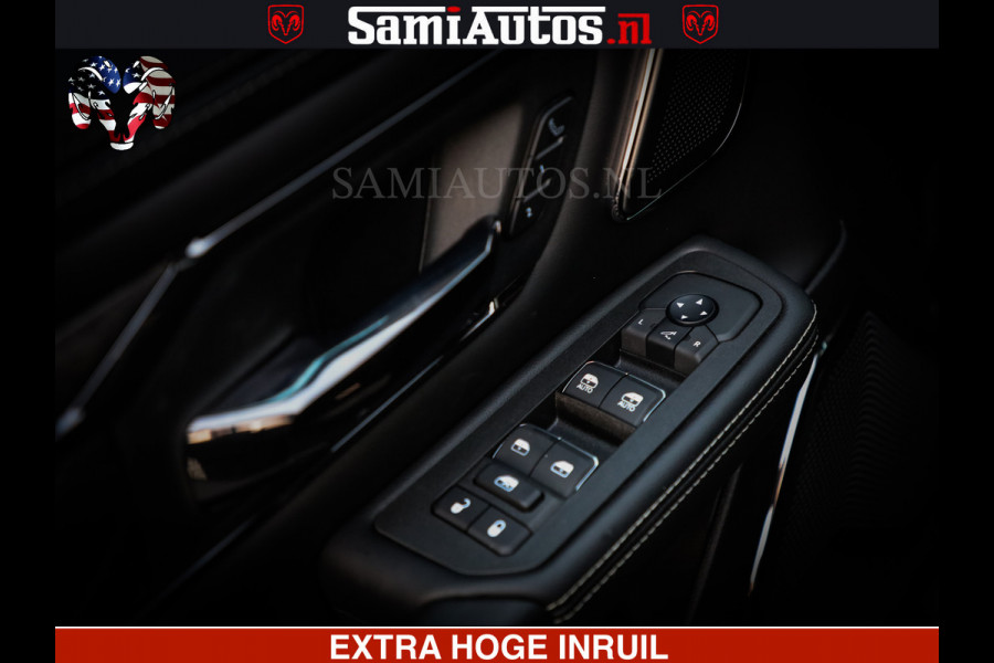 Dodge Ram 1500 Limited Night H.O 540HP 706Nm | Massage + Full Option | De Meest Luxe en Volle Pick-Up in zijn Klasse | Comfortabele Dubbele Cabine met Royale 5 Zitplaatsen | BPM vrij | Nu Leverbaar uit Voorraad | Voorraad Nr 2370 - 5411