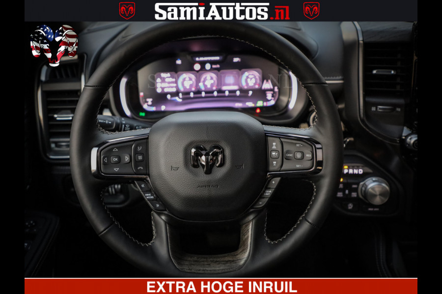Dodge Ram 1500 Limited H.O 540HP 706Nm | Massage + Full Option | De Meest Luxe en Volle Pick-Up in zijn Klasse | Comfortabele Dubbele Cabine met Royale 5 Zitplaatsen | BPM vrij | Nu Leverbaar uit Voorraad | Voorraad Nr 2304 - 8540