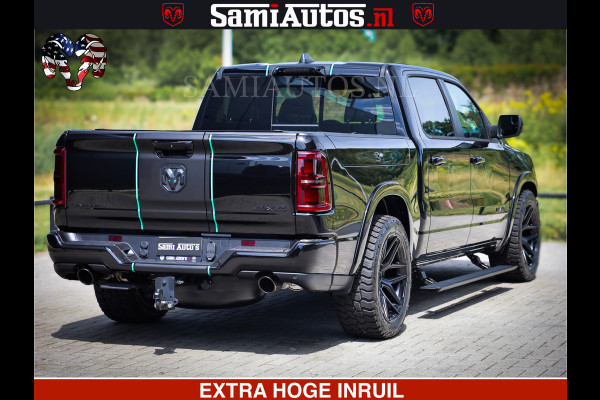 Dodge Ram 1500 Limited H.O 540HP 706Nm | Massage + Full Option | De Meest Luxe en Volle Pick-Up in zijn Klasse | Comfortabele Dubbele Cabine met Royale 5 Zitplaatsen | BPM vrij | Nu Leverbaar uit Voorraad | Voorraad Nr 2304 - 8540