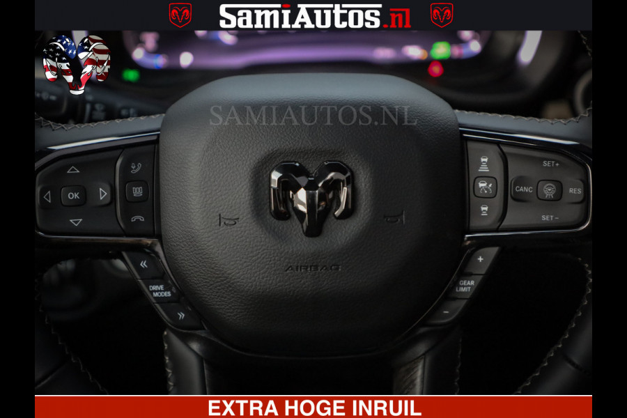 Dodge Ram 1500 Limited H.O 540HP 706Nm | Massage + Full Option | De Meest Luxe en Volle Pick-Up in zijn Klasse | Comfortabele Dubbele Cabine met Royale 5 Zitplaatsen | BPM vrij | Nu Leverbaar uit Voorraad | Voorraad Nr 2304 - 8540