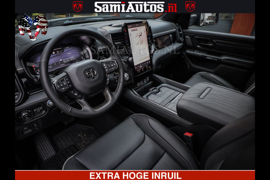 Dodge Ram 1500 Limited Night H.O 540HP 706Nm | Massage + Full Option | De Meest Luxe en Volle Pick-Up in zijn Klasse | Comfortabele Dubbele Cabine met Royale 5 Zitplaatsen | BPM vrij | Nu Leverbaar uit Voorraad | Voorraad Nr 2323 - 5168