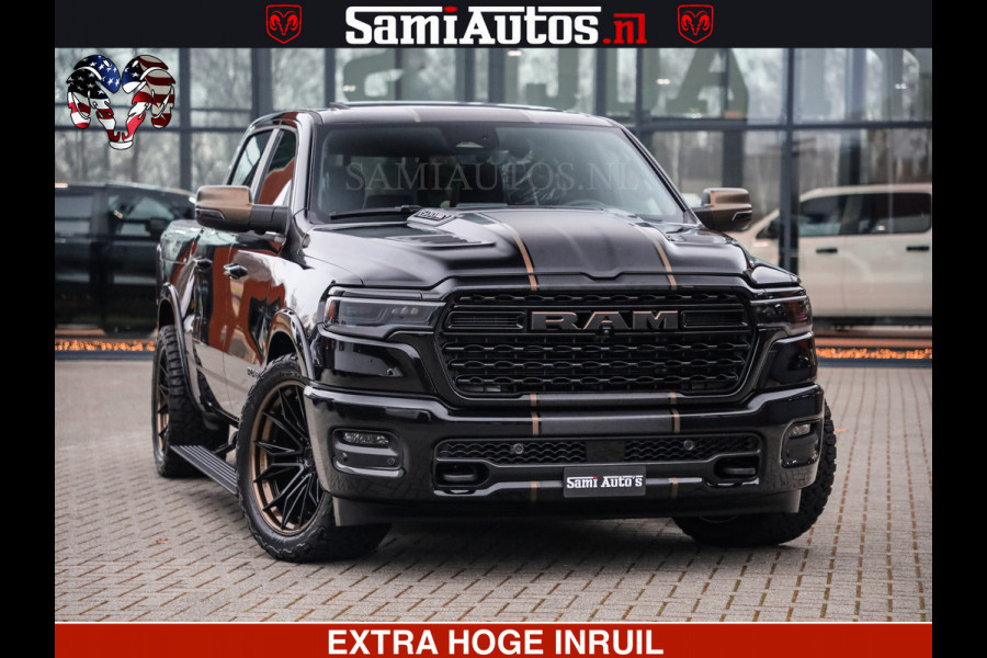 Dodge Ram 1500 Limited Night H.O 540HP 706Nm | Massage + Full Option | De Meest Luxe en Volle Pick-Up in zijn Klasse | Comfortabele Dubbele Cabine met Royale 5 Zitplaatsen | BPM vrij | Nu Leverbaar uit Voorraad | Voorraad Nr 2323 - 5168