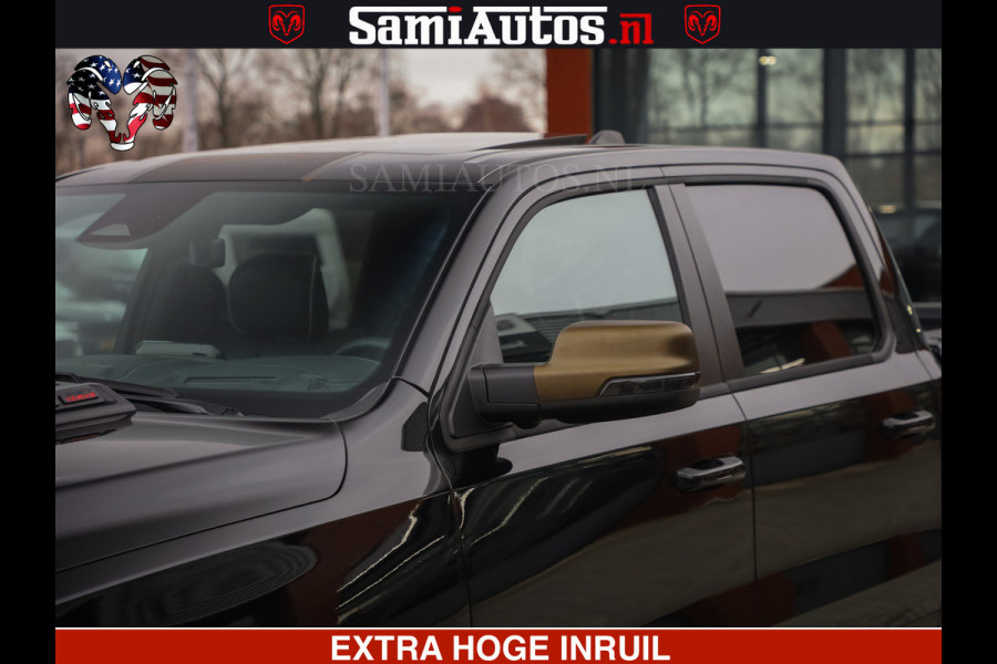 Dodge Ram 1500 Limited Night H.O 540HP 706Nm | Massage + Full Option | De Meest Luxe en Volle Pick-Up in zijn Klasse | Comfortabele Dubbele Cabine met Royale 5 Zitplaatsen | BPM vrij | Nu Leverbaar uit Voorraad | Voorraad Nr 2323 - 5168