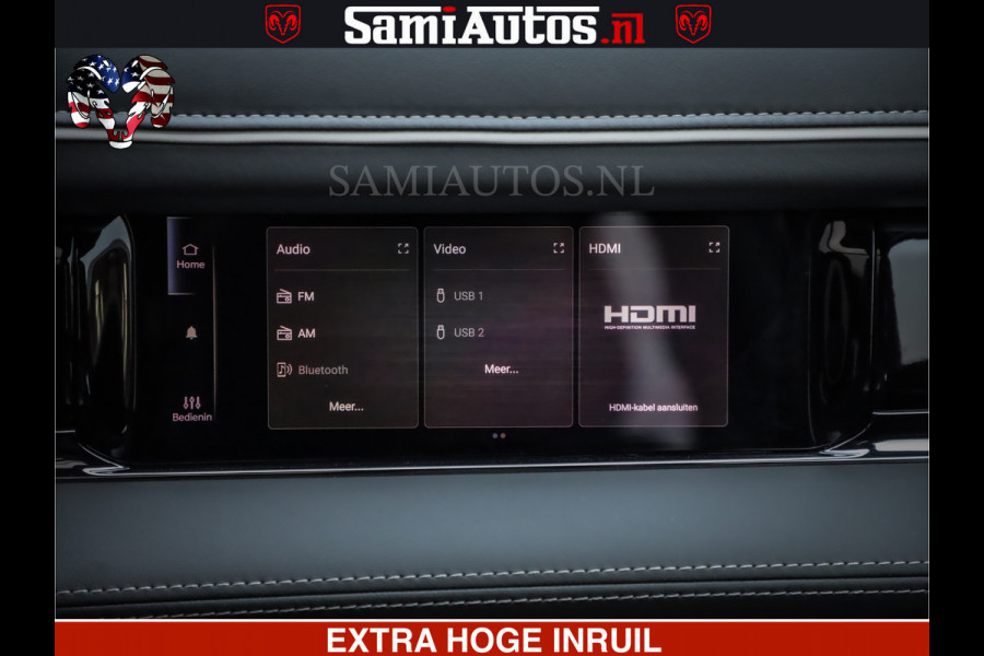 Dodge Ram 1500 Limited Night H.O 540HP 706Nm | Massage + Full Option | De Meest Luxe en Volle Pick-Up in zijn Klasse | Comfortabele Dubbele Cabine met Royale 5 Zitplaatsen | BPM vrij | Nu Leverbaar uit Voorraad | Voorraad Nr 2323 - 5168