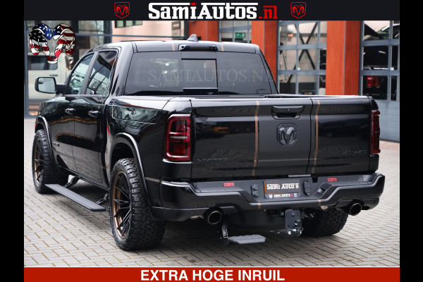 Dodge Ram 1500 Limited Night H.O 540HP 706Nm | Massage + Full Option | De Meest Luxe en Volle Pick-Up in zijn Klasse | Comfortabele Dubbele Cabine met Royale 5 Zitplaatsen | BPM vrij | Nu Leverbaar uit Voorraad | Voorraad Nr 2323 - 5168