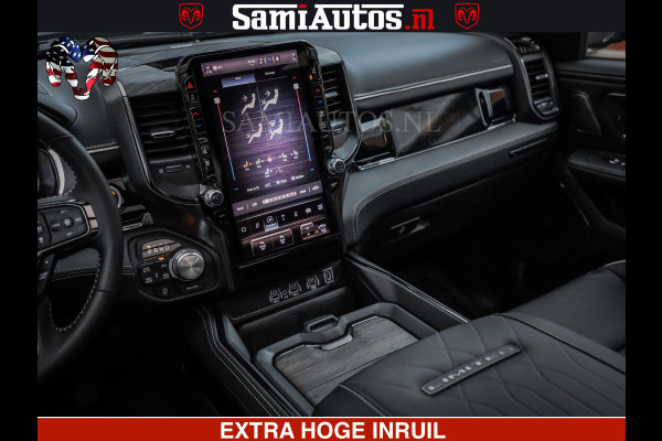 Dodge Ram 1500 Limited Night H.O 540HP 706Nm | Massage + Full Option | De Meest Luxe en Volle Pick-Up in zijn Klasse | Comfortabele Dubbele Cabine met Royale 5 Zitplaatsen | BPM vrij | Nu Leverbaar uit Voorraad | Voorraad Nr 2323 - 5168