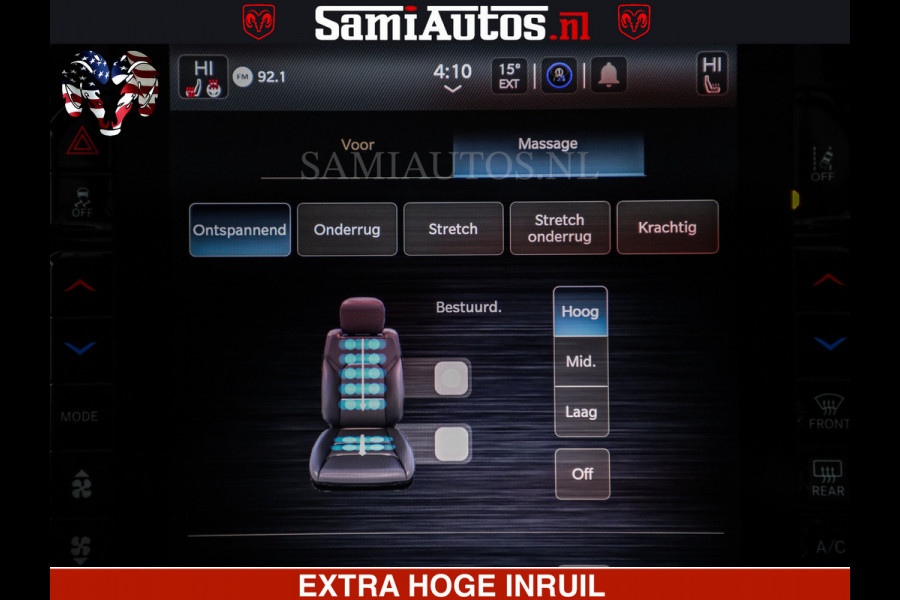 Dodge Ram 1500 Limited Night H.O 540HP 706Nm | Massage + Full Option | De Meest Luxe en Volle Pick-Up in zijn Klasse | Comfortabele Dubbele Cabine met Royale 5 Zitplaatsen | BPM vrij | Nu Leverbaar uit Voorraad | Voorraad Nr 2323 - 5168