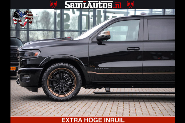Dodge Ram 1500 Limited Night H.O 540HP 706Nm | Massage + Full Option | De Meest Luxe en Volle Pick-Up in zijn Klasse | Comfortabele Dubbele Cabine met Royale 5 Zitplaatsen | BPM vrij | Nu Leverbaar uit Voorraad | Voorraad Nr 2323 - 5168