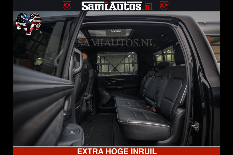 Dodge Ram 1500 Limited Night H.O 540HP 706Nm | Massage + Full Option | De Meest Luxe en Volle Pick-Up in zijn Klasse | Comfortabele Dubbele Cabine met Royale 5 Zitplaatsen | BPM vrij | Nu Leverbaar uit Voorraad | Voorraad Nr 2323 - 5168