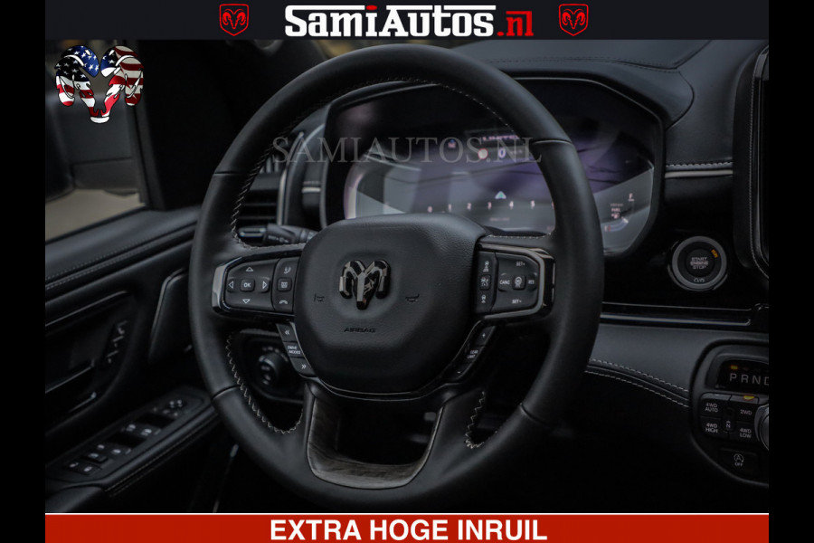 Dodge Ram 1500 Limited Night H.O 540HP 706Nm | Massage + Full Option | De Meest Luxe en Volle Pick-Up in zijn Klasse | Comfortabele Dubbele Cabine met Royale 5 Zitplaatsen | BPM vrij | Nu Leverbaar uit Voorraad | Voorraad Nr 2323 - 5168