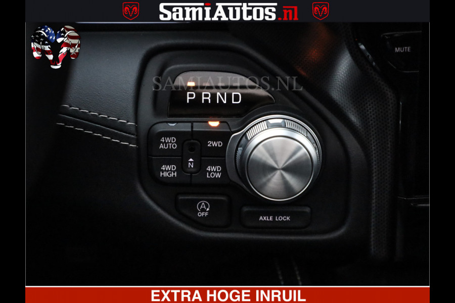Dodge Ram 1500 Limited Night H.O 540HP 706Nm | Massage + Full Option | De Meest Luxe en Volle Pick-Up in zijn Klasse | Comfortabele Dubbele Cabine met Royale 5 Zitplaatsen | BPM vrij | Nu Leverbaar uit Voorraad | Voorraad Nr 2323 - 5168