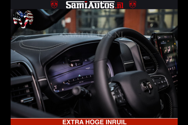 Dodge Ram 1500 Limited Night H.O 540HP 706Nm | Massage + Full Option | De Meest Luxe en Volle Pick-Up in zijn Klasse | Comfortabele Dubbele Cabine met Royale 5 Zitplaatsen | BPM vrij | Nu Leverbaar uit Voorraad | Voorraad Nr 2323 - 5168