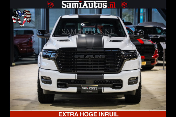 Dodge Ram 1500 GEEN MEERPRIJS | ALL IN | HELLCAT WHEELS | WIDE BODY | Laramie Night | 420Pk 636 Nn | Extra Groot Scherm + Passagiers Scher Comfortabele Dubbele Cabine met Royale 5 Zitplaatsen | Nu Leverbaar uit Voorraad | Voorraad Nr 2223 - 5047