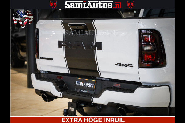 Dodge Ram 1500 GEEN MEERPRIJS | ALL IN | HELLCAT WHEELS | WIDE BODY | Laramie Night | 420Pk 636 Nn | Extra Groot Scherm + Passagiers Scher Comfortabele Dubbele Cabine met Royale 5 Zitplaatsen | Nu Leverbaar uit Voorraad | Voorraad Nr 2223 - 5047