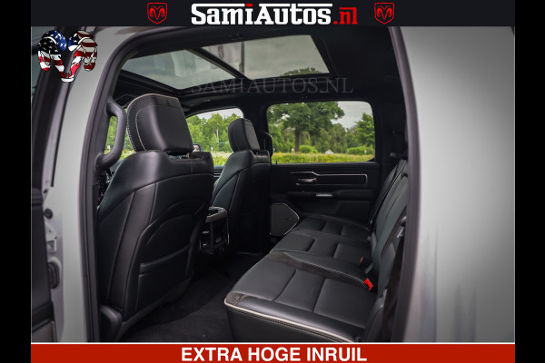 Dodge Ram 1500 GEEN MEERPRIJS | ALL IN | HELLCAT WHEELS | WIDE BODY | Laramie Night | 420Pk 636 Nn | Extra Groot Scherm + Passagiers Scher Comfortabele Dubbele Cabine met Royale 5 Zitplaatsen | Nu Leverbaar uit Voorraad | Voorraad Nr 2223 - 5047