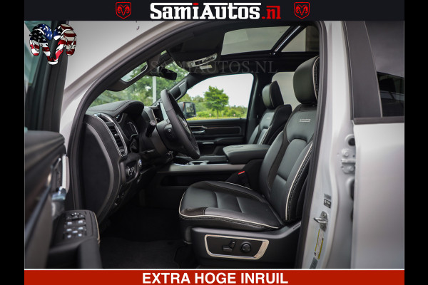 Dodge Ram 1500 GEEN MEERPRIJS | ALL IN | HELLCAT WHEELS | WIDE BODY | Laramie Night | 420Pk 636 Nn | Extra Groot Scherm + Passagiers Scher Comfortabele Dubbele Cabine met Royale 5 Zitplaatsen | Nu Leverbaar uit Voorraad | Voorraad Nr 2223 - 5047