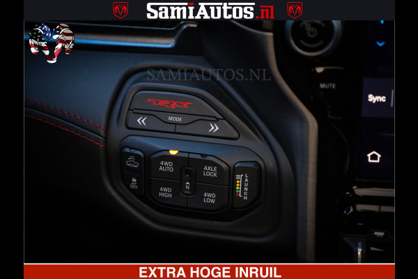 Dodge Ram 1500 TRX OLEA GREEN HELLCAT 6.2 V8 712PK | CARBON PACK | RODE STIKSELS | BOM VOL | 4PLAY WHEELS | DUBBELE CABINE | 5 PERSOONS DC | DE MOOISTE VAN NL |