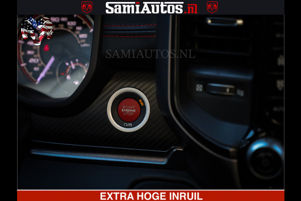 Dodge Ram 1500 TRX OLEA GREEN HELLCAT 6.2 V8 712PK | CARBON PACK | RODE STIKSELS | BOM VOL | 4PLAY WHEELS | DUBBELE CABINE | 5 PERSOONS DC | DE MOOISTE VAN NL |