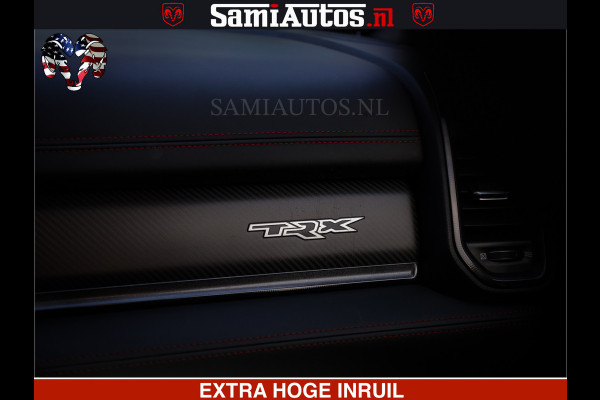 Dodge Ram 1500 TRX OLEA GREEN HELLCAT 6.2 V8 712PK | CARBON PACK | RODE STIKSELS | BOM VOL | 4PLAY WHEELS | DUBBELE CABINE | 5 PERSOONS DC | DE MOOISTE VAN NL |