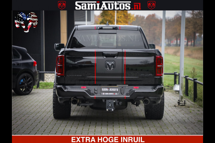 Dodge Ram 1500 Limited Night High Output 540HP 706Nm | Massage + Full Option | De Meest Luxe en Volle Pick-Up in zijn Klasse | Comfortabele Dubbele Cabine met Royale 5 Zitplaatsen | BPM vrij | Nu Leverbaar uit Voorraad | Voorraad Nr 2324 - 5142