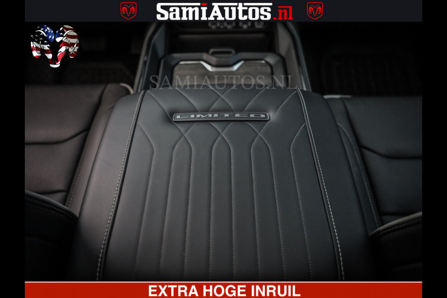 Dodge Ram 1500 Limited Night High Output 540HP 706Nm | Massage + Full Option | De Meest Luxe en Volle Pick-Up in zijn Klasse | Comfortabele Dubbele Cabine met Royale 5 Zitplaatsen | BPM vrij | Nu Leverbaar uit Voorraad | Voorraad Nr 2324 - 5142