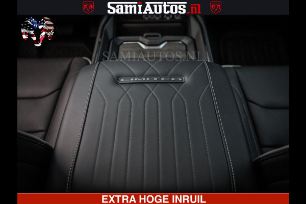 Dodge Ram 1500 Limited Night High Output 540HP 706Nm | Massage + Full Option | De Meest Luxe en Volle Pick-Up in zijn Klasse | Comfortabele Dubbele Cabine met Royale 5 Zitplaatsen | BPM vrij | Nu Leverbaar uit Voorraad | Voorraad Nr 2324 - 5142