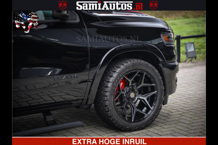 Dodge Ram 1500 Limited Night High Output 540HP 706Nm | Massage + Full Option | De Meest Luxe en Volle Pick-Up in zijn Klasse | Comfortabele Dubbele Cabine met Royale 5 Zitplaatsen | BPM vrij | Nu Leverbaar uit Voorraad | Voorraad Nr 2324 - 5142