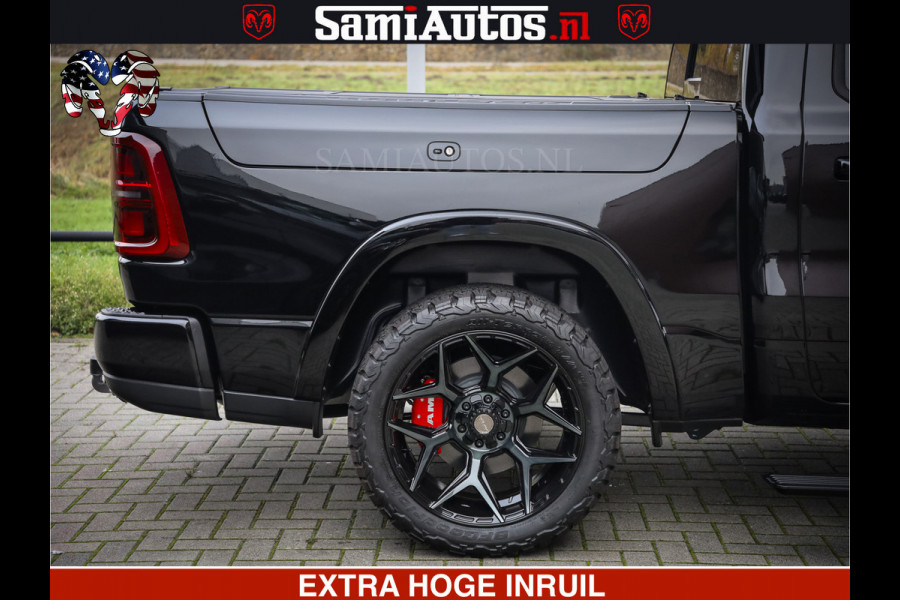 Dodge Ram 1500 Limited Night High Output 540HP 706Nm | Massage + Full Option | De Meest Luxe en Volle Pick-Up in zijn Klasse | Comfortabele Dubbele Cabine met Royale 5 Zitplaatsen | BPM vrij | Nu Leverbaar uit Voorraad | Voorraad Nr 2324 - 5142