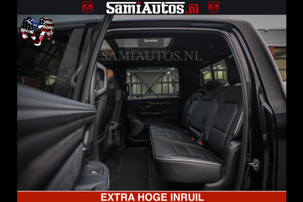 Dodge Ram 1500 Limited Night High Output 540HP 706Nm | Massage + Full Option | De Meest Luxe en Volle Pick-Up in zijn Klasse | Comfortabele Dubbele Cabine met Royale 5 Zitplaatsen | BPM vrij | Nu Leverbaar uit Voorraad | Voorraad Nr 2324 - 5142